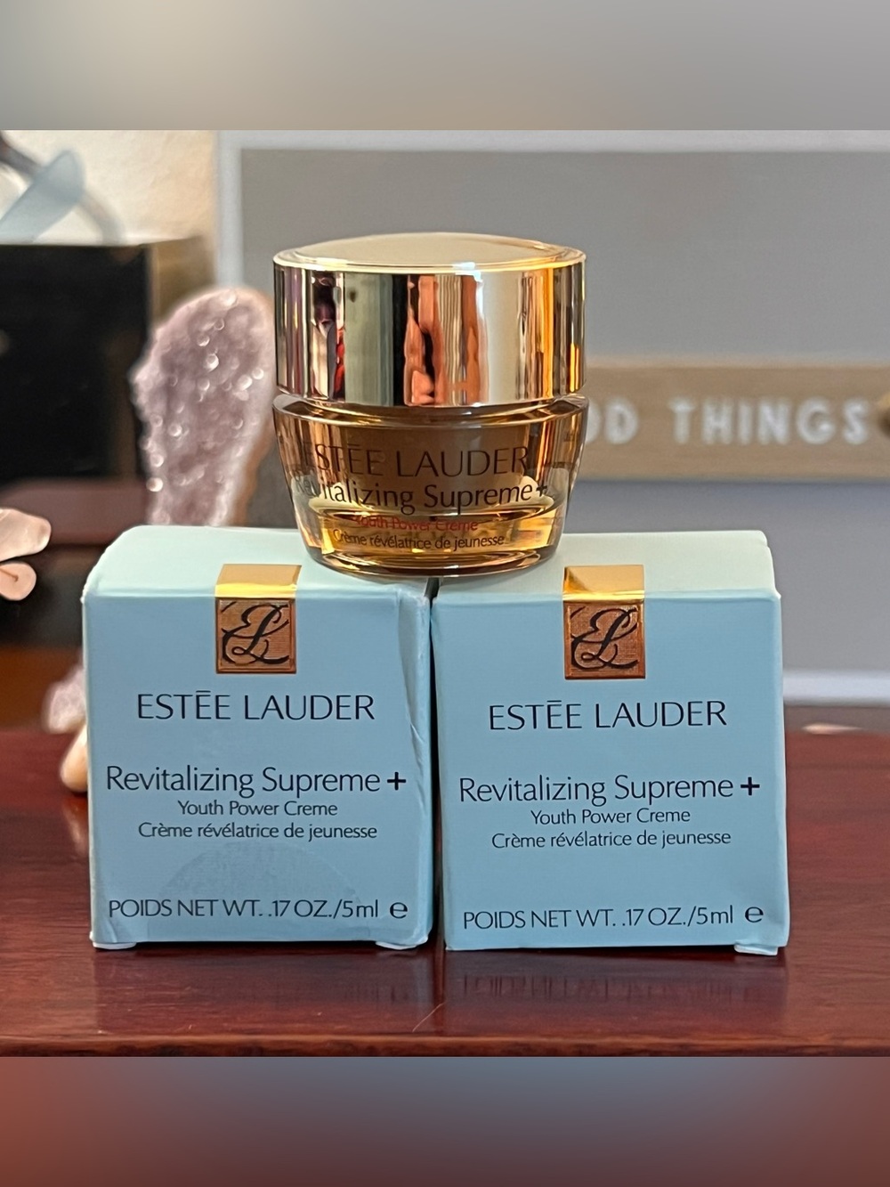 Estee Lauder Revitalizing Supreme 5 ml Youth Power Moisturizer Cream Bundle of 2
